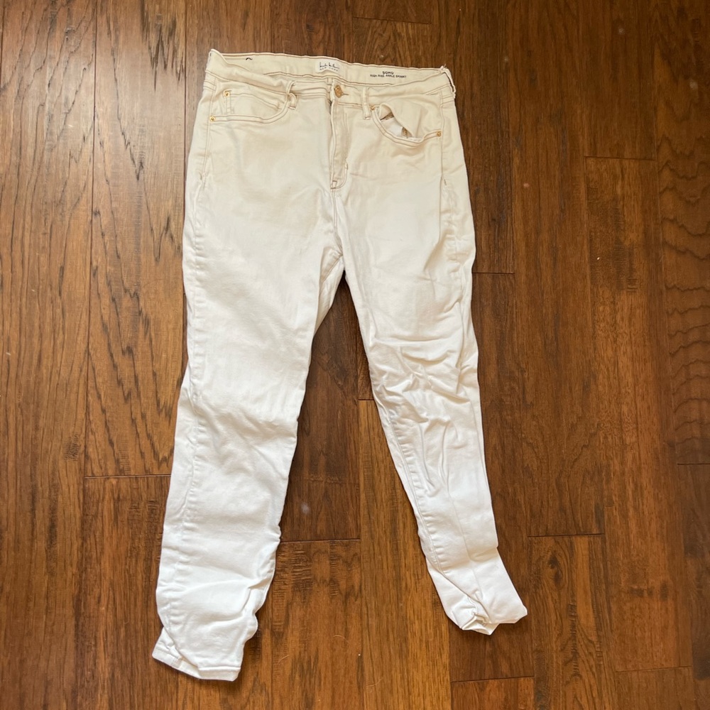 White High Rise Nicole Miller Jeans